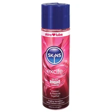 Skins Excite Tingling Sensation Water Based Lube Lubricant 4.4 oz