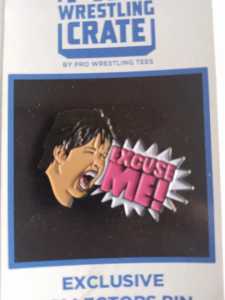 Pin de solapa Vickie Guerrero "Discuse Me" caja de lucha libre profesional cajas tempranas raras Foto 2 de 3