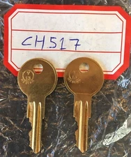CH517 KEY 2 NEW KEYS FOR TOOL BOX KEY CODE CH517