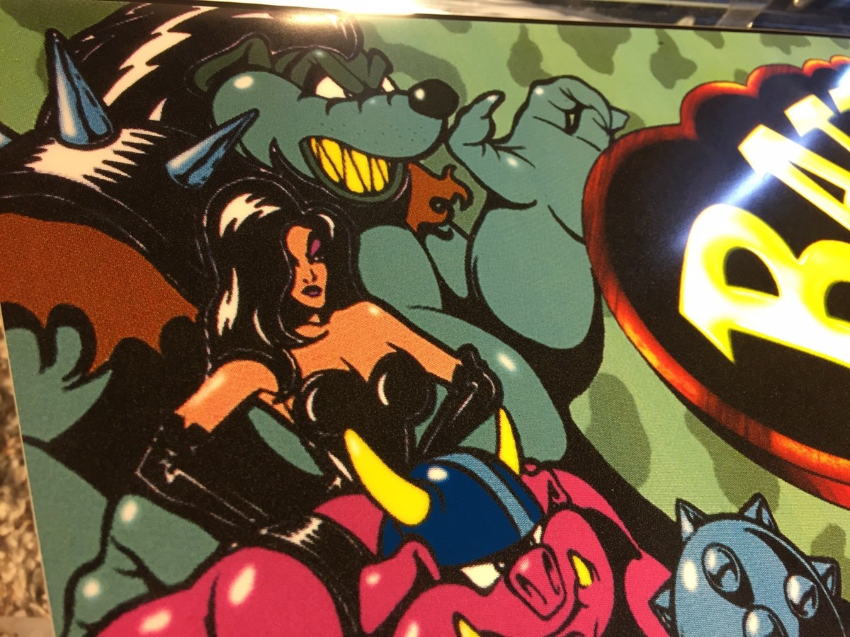BATTLE MARGH Windows レア物！ Battletoads Arcade Marquee 27