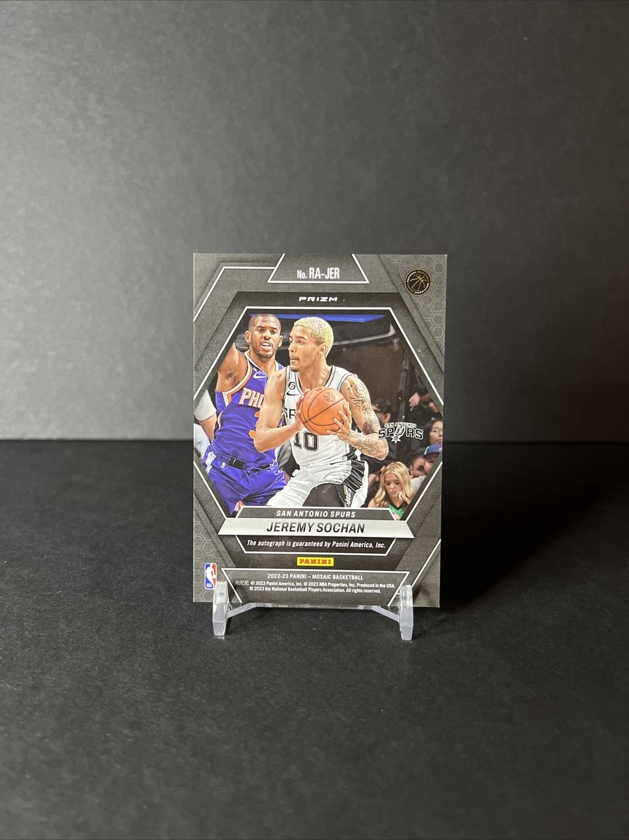 2022-23 SPURS Jeremy Sochan Auto Rookie RC SILVER Mosaic