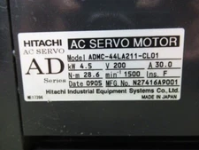 Hitachi AC Servo Motor ADMC-44LA211-CL01, *SAMEDAY SHIP AVAILABLE