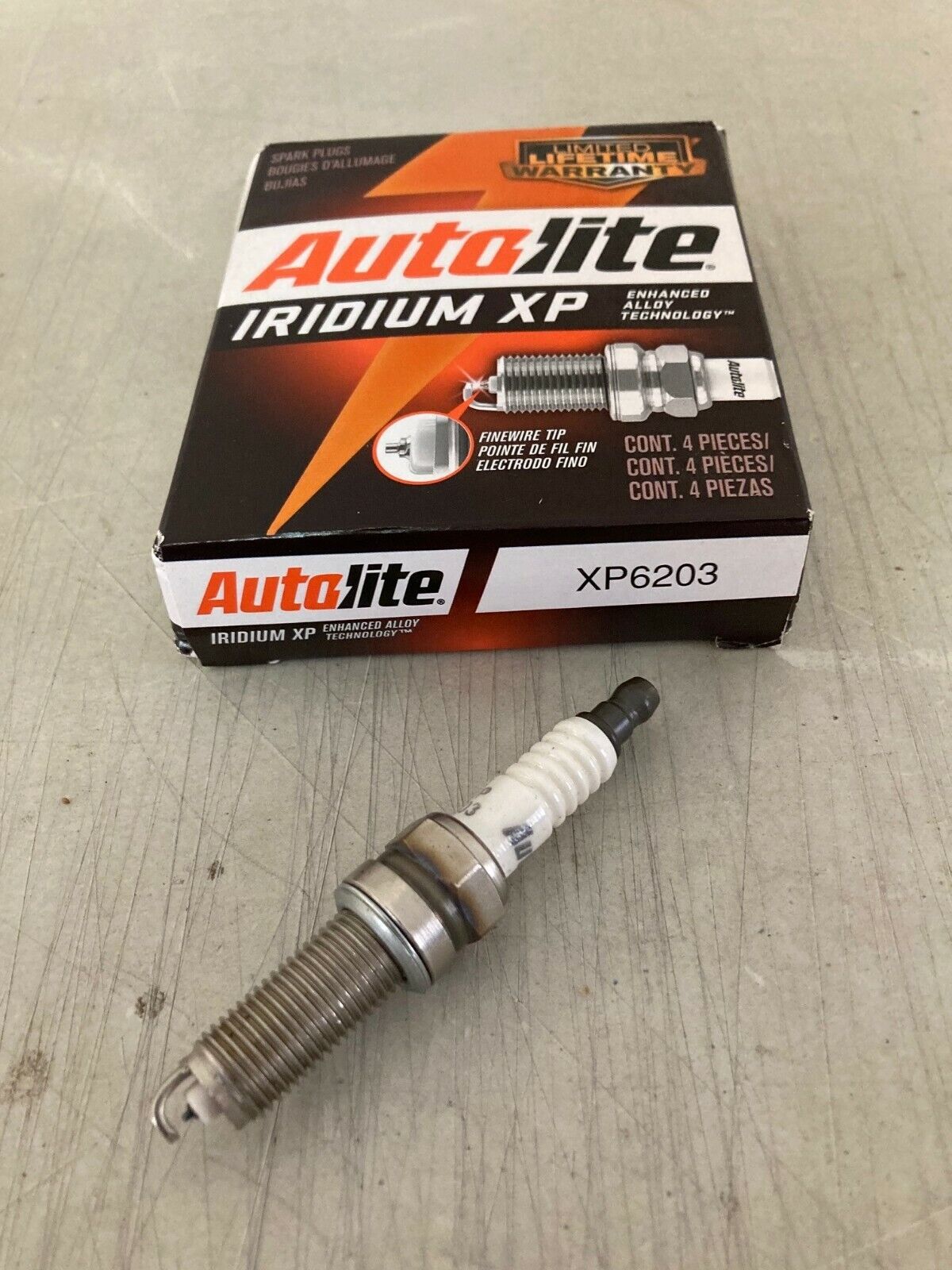 FOUR4 Autolite Iridium XP6203 Spark Plug BOX  