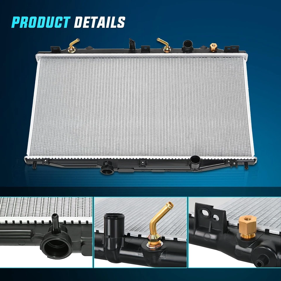 Radiador Nilight para Honda Accord 2003-2007 2,4 L tracción delantera reemplaza CU2797 Foto 3 de 4