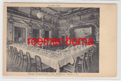 82877 Postcard Gera Hotel Frommater by Chr. Schnorr around 1920