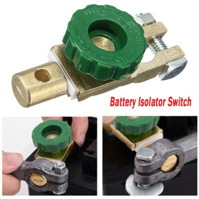 2x Car Battery Terminals Quick Disconnect Boat Top Post Off Master Kill Switch
