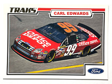 HOFer CARL EDWARDS 2006 Press Pass Traks OFFICE DEPOT CAR NASCAR Racing Card #54