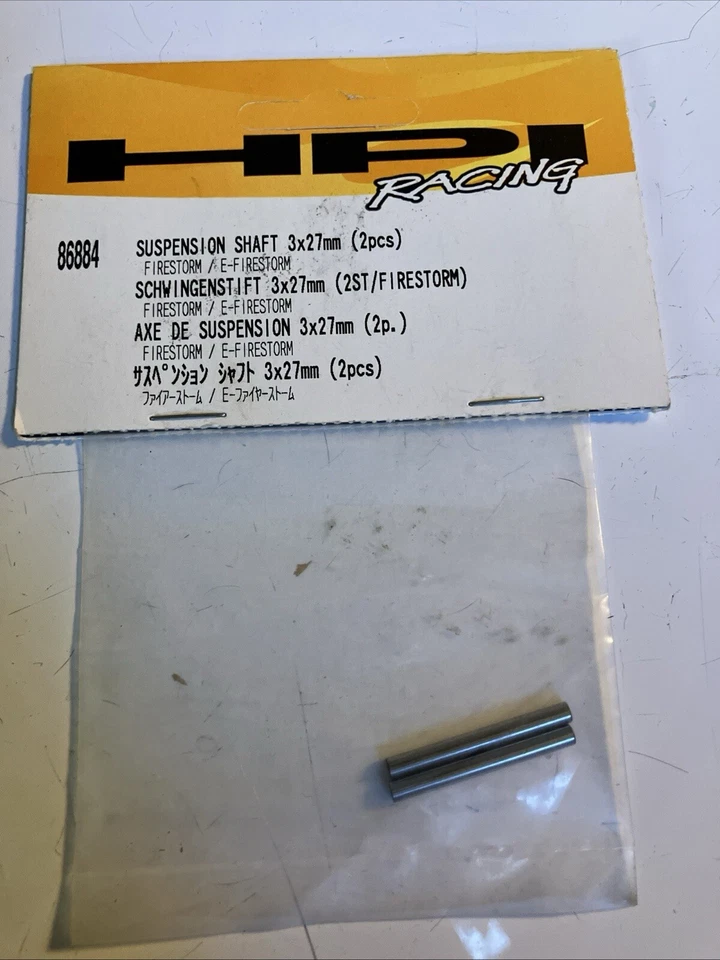 HPI E-FIRESTORM 86884 Suspension Shaft 3 x 27 mm (TWO PACKS) - Image 2 of 3