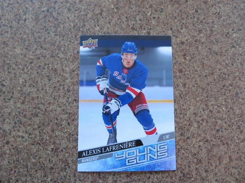 2020-21 UPPER DECK UD  ALEXIS LAFRENIERE YOUNG GUNS RC #201 RANGERS JUMBO