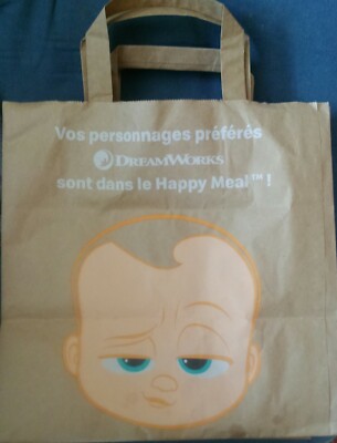 Baby Boss DreamWorks Bag McDonald's Mcdo happy meal collection 2022