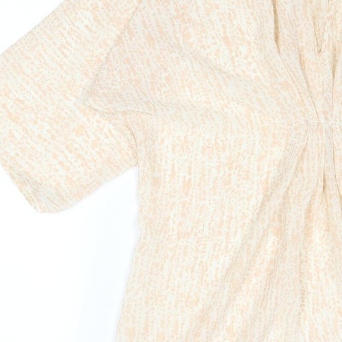 H&M Womens Beige Polyester Blend Blouse Size 8 - Picture 9 of 10
