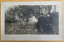 Vintage RPPC Postcard Flint MI Homestead Farm With Couple c1910s