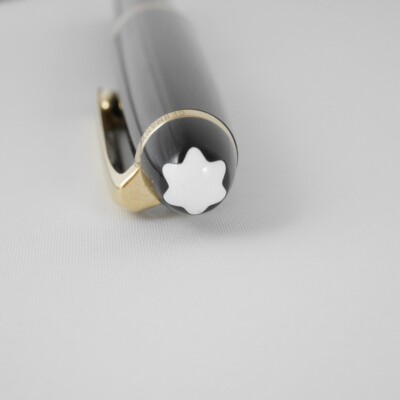 Montblanc Meisterstuck Classique 163 Black GT Rollerball Pen (Blue