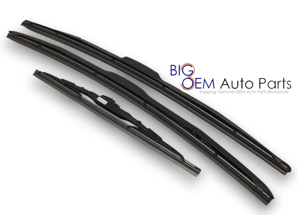 Juego de escobillas limpiaparabrisas de ventana delantera y trasera para conductor pasajero Tahoe Yukon 15-20 nuevo OEM Foto 3 de 4