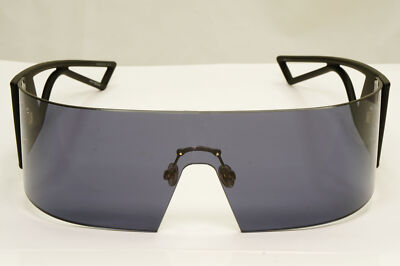 Dior Kaleidiorscopic Sunglasses Shield Visor Mask Black Grey Gold