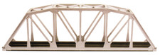 Atlas HO 18in Through-Truss Bridge Kit Code 83 Track black 593