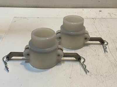2 Quantity of Cam Lock Couplings 3-1/4'' H 48mm Bore 59mm Thread 77mm OD (2 Qty)