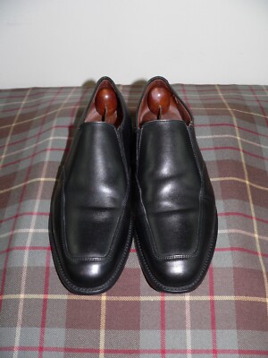 Allen Edmonds Milford Black Apron Toe Loafers Dress Shoes  display picture 1