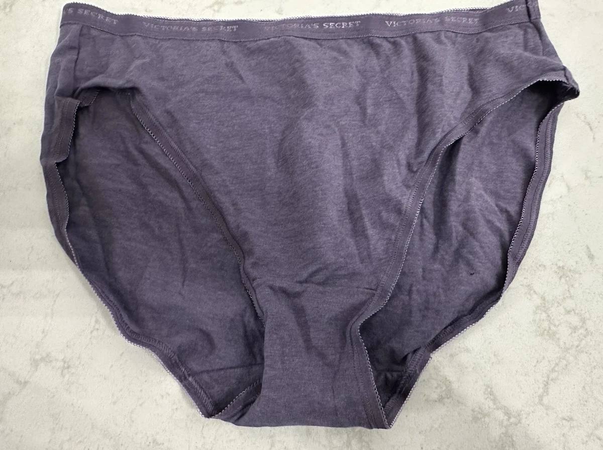 Mutandine Victoria's Secret High-Leg In Cotone Stretch - Colore Melanzana (M) NUOVE
