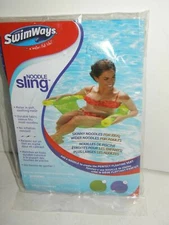 SwimWays Noodle Sling Lime Floating Fabric Mesh Seat NEW Pool Free Shipping