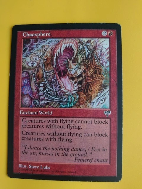 Chaosphere. Enchant world Mirage. Old Vintage. Magic the Gathering Card. - Image 2 of 4