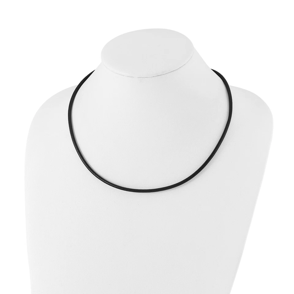 Collar Cincel 3mm Cuero Genuino Grecia Texturizado 20 pulgadas SRN196 Foto 2 de 4