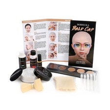 Bald Cap Halloween Makeup Kit for Men  Woman, Complete Bald Ca... FAST USA SHIP