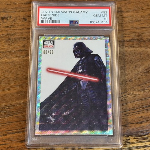 Dark Side 2023 Topps Star Wars Galaxy Chrome WAVE 80/99 Refractor Card 92 PSA 10