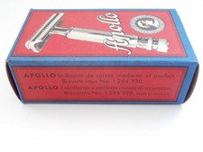 APOLLO Solingen Rasierhobel Metal Chrom Safety razor Shaver Unused+110 BLADES !