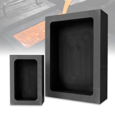 2 PCS (4.5KG Au-245ML) Pure Graphite Ingot Molds for Melting Casting Refining...