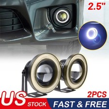 2x 2.5 Inch Round Led Fog Light Driving Spot Lamp W White Angel Eyes Halo Ring 2x 2.5 Inch Round Led Fog Light Driving Spot Lamp W White Angel Eyes Halo Ring