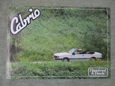Hammond & Thiede Opel Ascona C Cabrio  1.3N-1.8E +Diesel Prospektblatt
