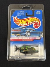 1999 HOT WHEELS CAR PROPPER CHOPPER #950 METALLIC GREEN STREET ART W/ PROTECTOR