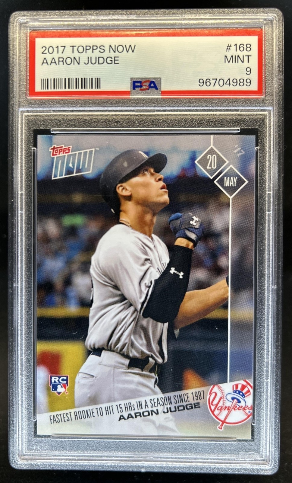 2017 Topps Now Aaron Judge RC Rookie #168 New York Yankees PSA 9