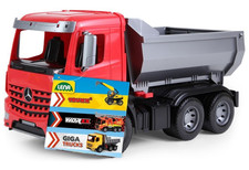 LENA Giga Trucks Kipper Spielzeug-Lkw Kipplaster rot/grau