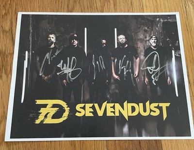 Sevendust Signed Autographed 8.5x11 Band Photo