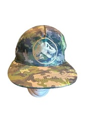Jurassic World Dinosaur Park Cap Hat Unisex Youth Camo Tyrannosaurus T Rex Adj