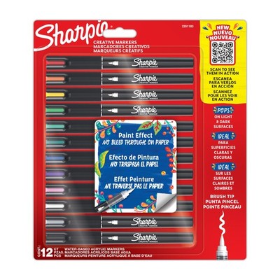 Sharpie Creative Marker Acrylverfmarkers   Brushtip   Verfmarkers op waterbasis
