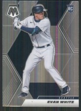 2021 Panini Mosaic #208 Evan White Seattle Mariners 47880