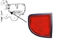 VAN Wezel RüCkstrahler Links FüR Mitsubishi