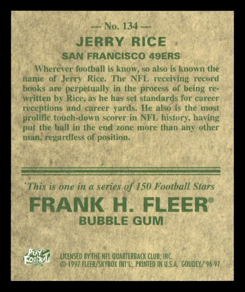 Fleer Goudey #134 Jerry Rice 1997 Foto 2 de 2