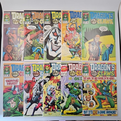 DRAGONS CLAW 1-10 COMPLWTE 1ST DEATH'S HEAD 1988 MARVEL COMICS UK LOT