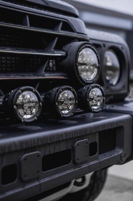 Buzz Overland Front Bumper 4-Pod Light Bar Kit Ineos Grenadier Rigid 360 LED