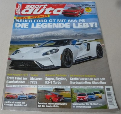 Sport Auto 6/2017 Ford GT, McLaran, VW Golf GTI, Porsche 911 GT3, Subaru