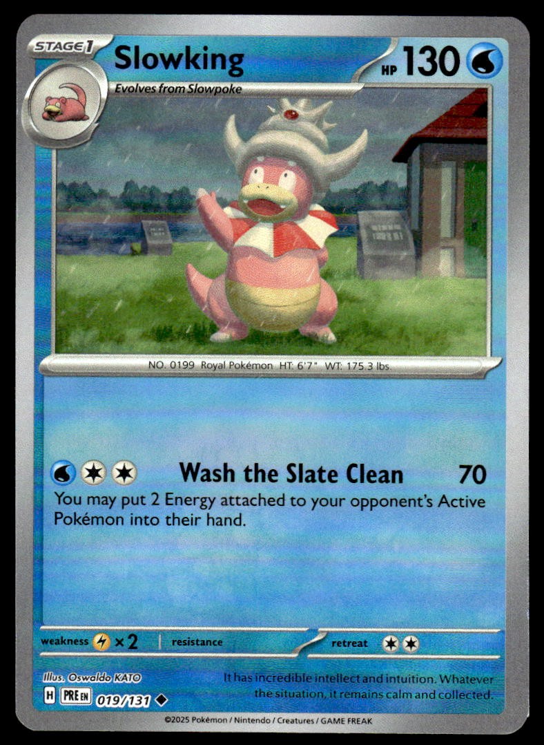 Pokemon TCG Prismatic Evolutions #019/131 Slowking (Pokeball) NM