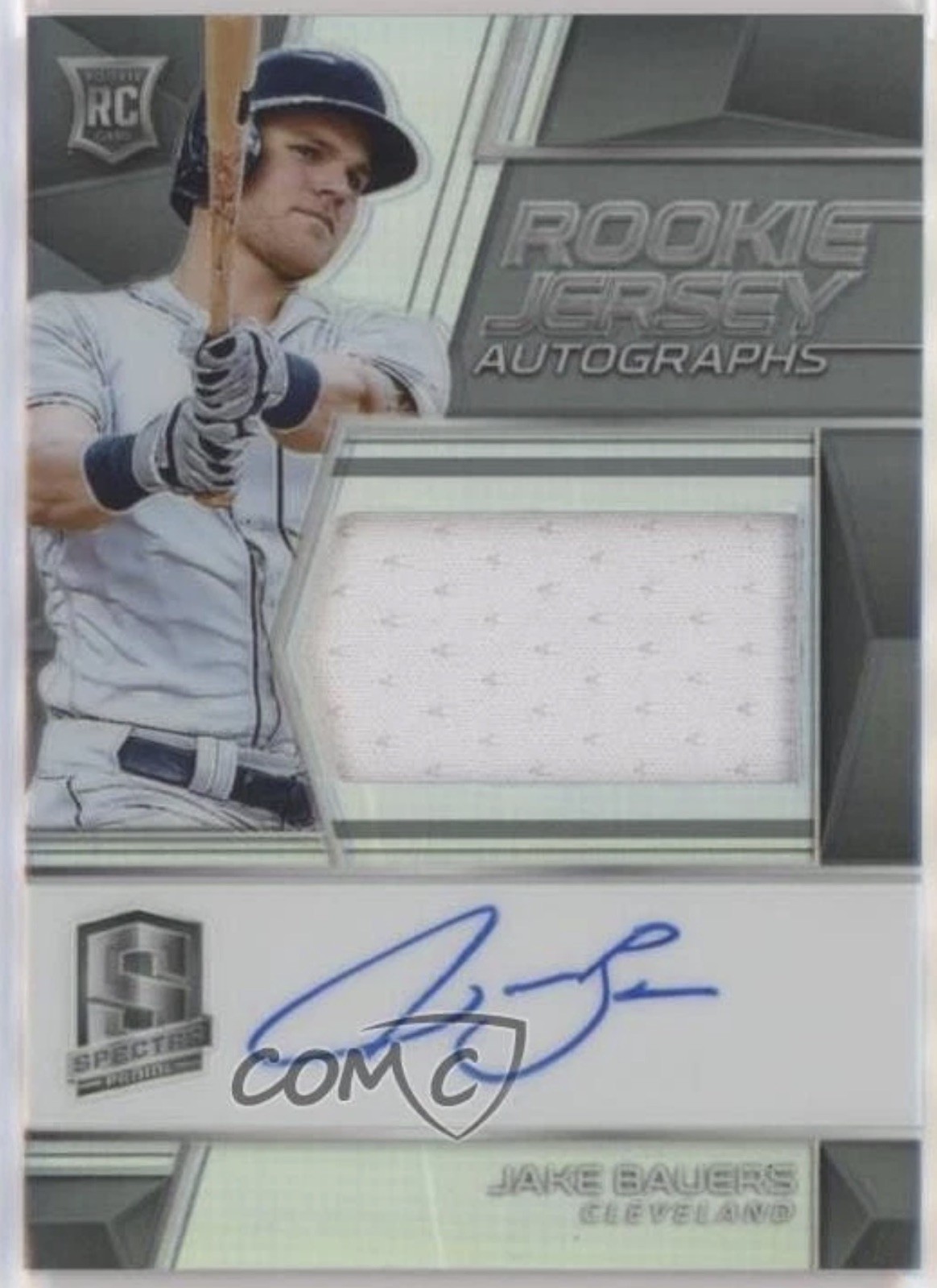 Jake Bauers Rookie Auto PATCH /199 Huge Jersey Patch Milwaukee Brewers RED HOT view 1