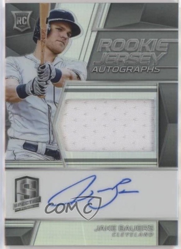 Jake Bauers Rookie Auto PATCH /199 Huge Jersey Patch Milwaukee Brewers RED HOT
