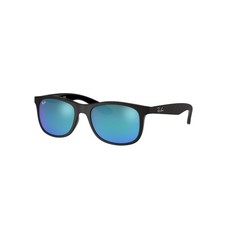 RAY-BAN BOY'S RECTANGLE SUNGLASSES - BLACK/BLUE