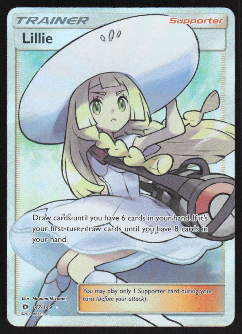 Lillie (Full Art) Holo 147/149 NM SM Base Set Pokemon Card