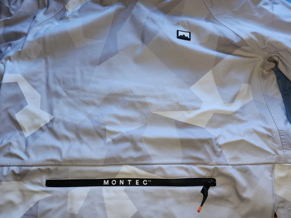 CHAQUETA CAMUFLAJE CON CAPUCHA FORRADA POLAR ESQUÍ SNOWBOARD MONTEC TEMPEST TALLA BLANCA/GRIS Foto 2 de 4